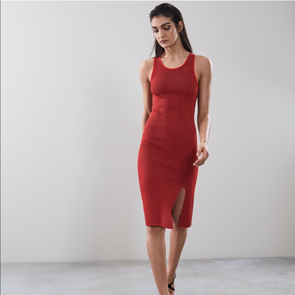 Reiss Charlie Midi Knit Dress